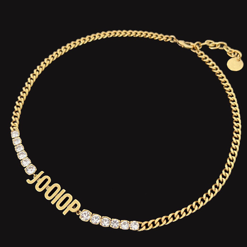 Retro Desiger Necklace bracelet Women Jewelry Choker classic letter diamond Chain Fashion Clavicle Chains High Quality gift
Retro Desiger Necklace bracelet Women Jewelry Choker classic letter diamond Chain Fashion Clavicle Chains High Quality gift
