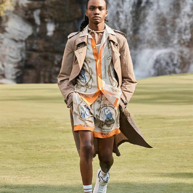 Hot Selling Men' Casual Shirt Shorts Tide Brand a 22 Miri Show Silk Short Sleeve Set High Quality Loose Comfortable Pants Two Piece, Orange shirt
Hot Selling Men' Casual Shirt Shorts Tide Brand a 22 Miri Show Silk Short Sleeve Set High Quality Loose Comfortable Pants Two Piece, Orange shirt