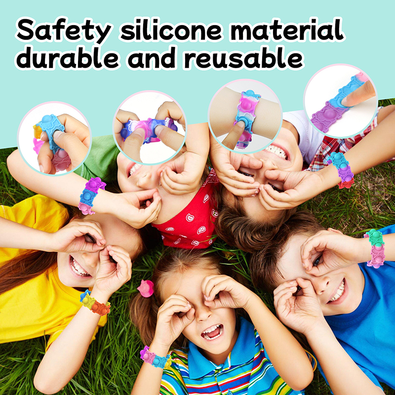 Tiktok Kids popit bubble fidget toys bracelet child silicone unicorn rainbow wristband gifts office worker antistress stress reliever toy sensory decompression 
Tiktok Kids popit bubble fidget toys bracelet child silicone unicorn rainbow wristband gifts office worker antistress stress reliever toy sensory decompression