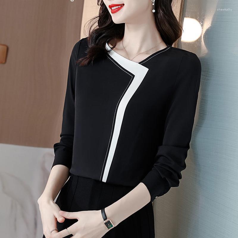 Women's Blouses & Shirts Design Sense Small Shirt Ladies 2022 Early Autumn Large Size Loose Long-sleeved Chiffon Professional TopWomen's Che, Black
Women's Blouses & Shirts Design Sense Small Shirt Ladies 2022 Early Autumn Large Size Loose Long-sleeved Chiffon Professional TopWomen's Che, Black