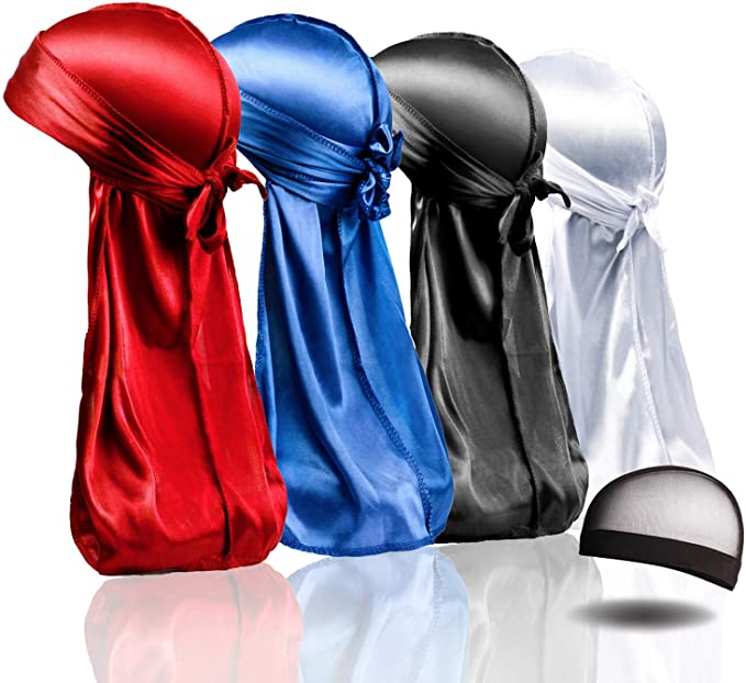 Silky Durags Silk Durag for Men Women Waves Wave Cap Satin Bandana Turban Wigs Headwear Headband Pirate Hat Hair Accessories Extra Long Tails, Multi
Silky Durags Silk Durag for Men Women Waves Wave Cap Satin Bandana Turban Wigs Headwear Headband Pirate Hat Hair Accessories Extra Long Tails, Multi