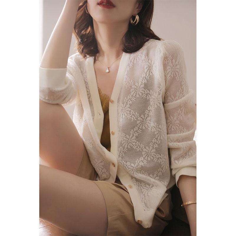 Women's Knits & Tees Solid Color Hollow Out Sweater Women's 2022 Spring And Autumn Fashion Versatile Knitted Cardigan Thin StyleWomen's, Green
Women's Knits & Tees Solid Color Hollow Out Sweater Women's 2022 Spring And Autumn Fashion Versatile Knitted Cardigan Thin StyleWomen's, Green