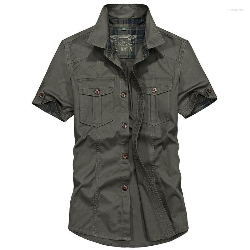 Men's Casual Shirts Summer Breathable Cotton Military Plaid Green Khaki Short Sleeve Men's ShirtsMen's Eldd22
Men's Casual Shirts Summer Breathable Cotton Military Plaid Green Khaki Short Sleeve Men's ShirtsMen's Eldd22