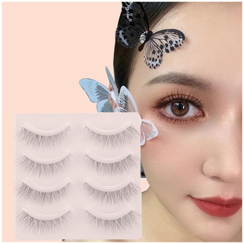 False Eyelashes Naturally Simulated Thick Transparent Stem Fake Glimmer Beginner Makeup Tools Lashes Hand Made LashFalse
False Eyelashes Naturally Simulated Thick Transparent Stem Fake Glimmer Beginner Makeup Tools Lashes Hand Made LashFalse