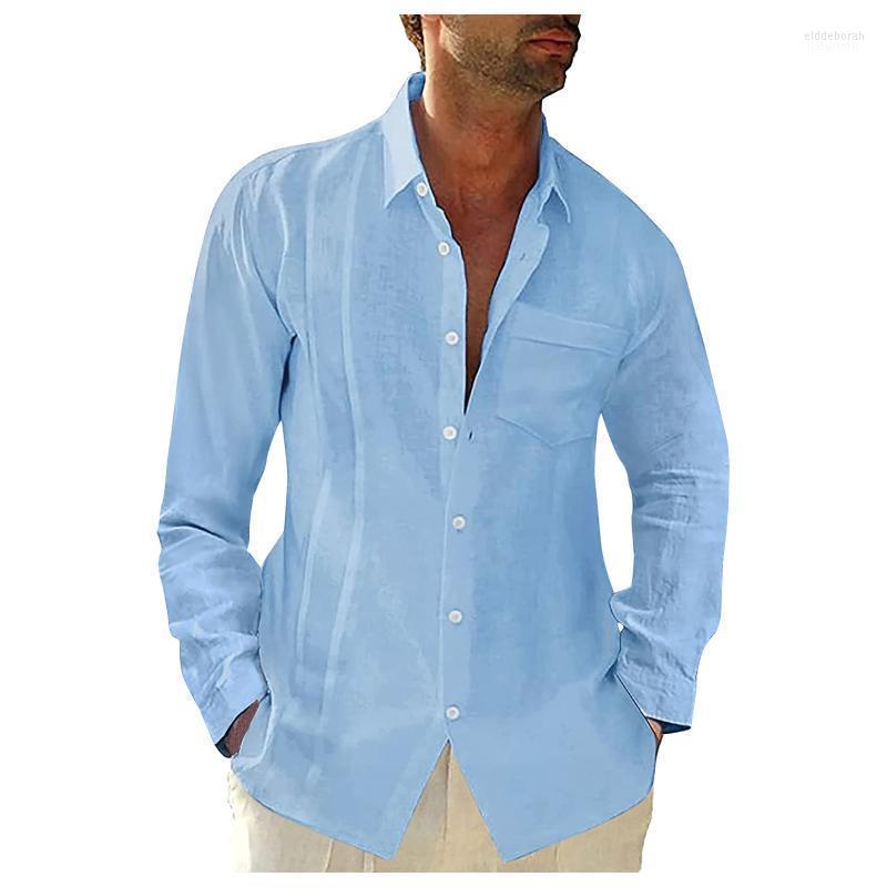 Men's Casual Shirts Formal Shirt Top Solid Color Long Sleeve Button Turn-down Collar Pocket Tops Temparement Eldd22, Black
Men's Casual Shirts Formal Shirt Top Solid Color Long Sleeve Button Turn-down Collar Pocket Tops Temparement Eldd22, Black