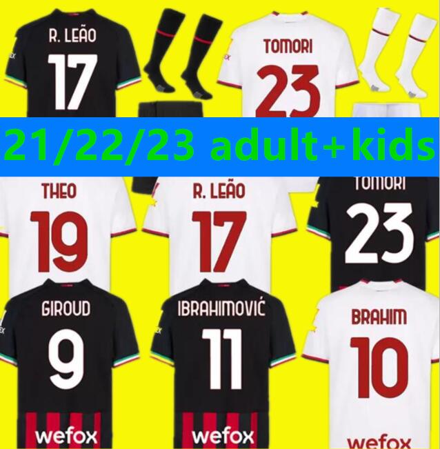 GIROUD 22 23 Soccer jersey TOMORI IBRAHIMOVIC R.LEAO LAZETIC MALDINI KALULU Fourth kit 2022 2023 TONALI A.REBIC theo brahim Ac Milans football shirt adult kids kit set, 13
GIROUD 22 23 Soccer jersey TOMORI IBRAHIMOVIC R.LEAO LAZETIC MALDINI KALULU Fourth kit 2022 2023 TONALI A.REBIC theo brahim Ac Milans football shirt adult kids kit set, 13