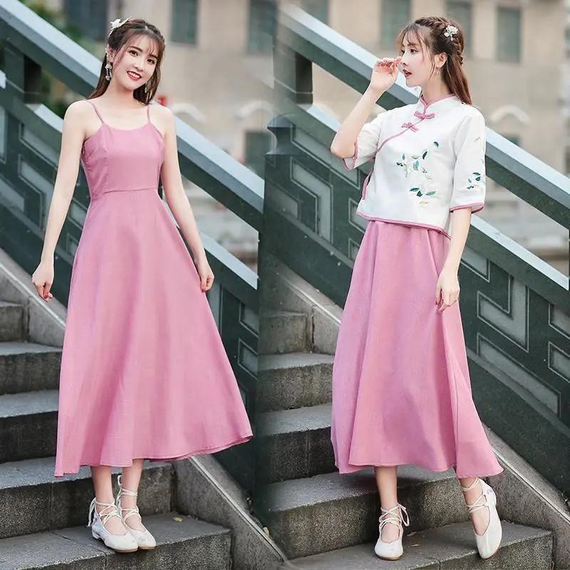 Ethnic Clothing Women Oriental Elegant Hanfu Traditional Chinese Style Fairy Princess Dress Embroidery Folk Retro Stage Festival Costumes Ou
Ethnic Clothing Women Oriental Elegant Hanfu Traditional Chinese Style Fairy Princess Dress Embroidery Folk Retro Stage Festival Costumes Ou