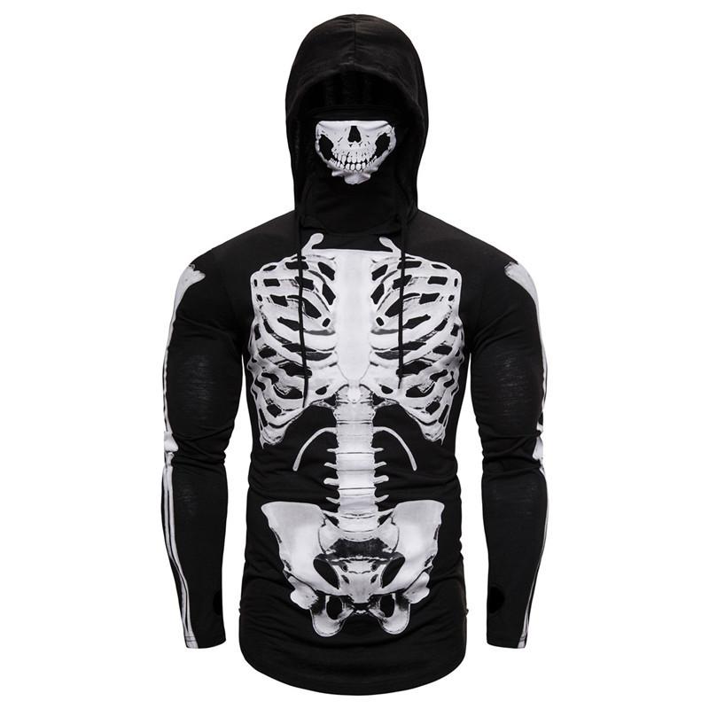 Men' Hoodies & Sweatshirts Long Sleeve Men' Skeleton With Mask Black Gray Elasticity Coat Moto Biker Style Cool Thin Print HoodiesMen
Men' Hoodies & Sweatshirts Long Sleeve Men' Skeleton With Mask Black Gray Elasticity Coat Moto Biker Style Cool Thin Print HoodiesMen