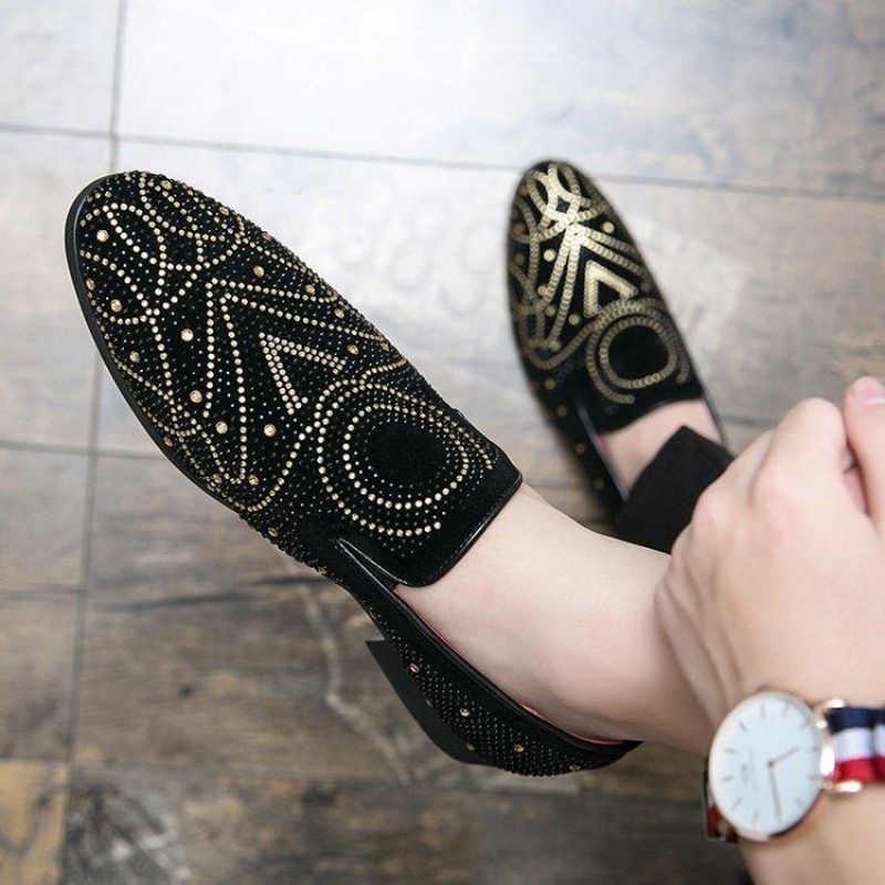 High Quality Loafers Men Shoes Imitation Suede Color Matching Pure Handmade Rhinestones Classic Trend Youth Pointed Toe Party Banquet Fashion Casual Shoes, Clear
High Quality Loafers Men Shoes Imitation Suede Color Matching Pure Handmade Rhinestones Classic Trend Youth Pointed Toe Party Banquet Fashion Casual Shoes, Clear