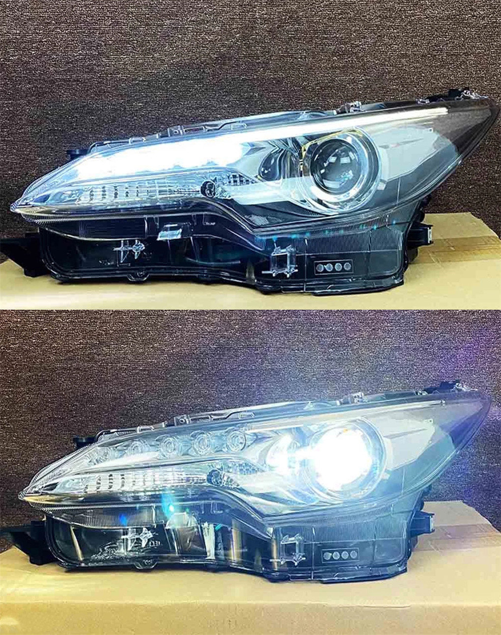 All LED Headlight for Fortuner 20 16-2021 DRL Fog Headlights High Beam Angel Eye Front Lights