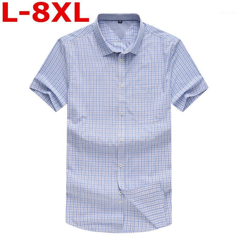 Plus Size 8XL 7XL 6XL Men's Business Shirt Fashion Plaid Short Sleeve Male Casual Chemise BIG 9XL Shirts
Plus Size 8XL 7XL 6XL Men's Business Shirt Fashion Plaid Short Sleeve Male Casual Chemise BIG 9XL Shirts