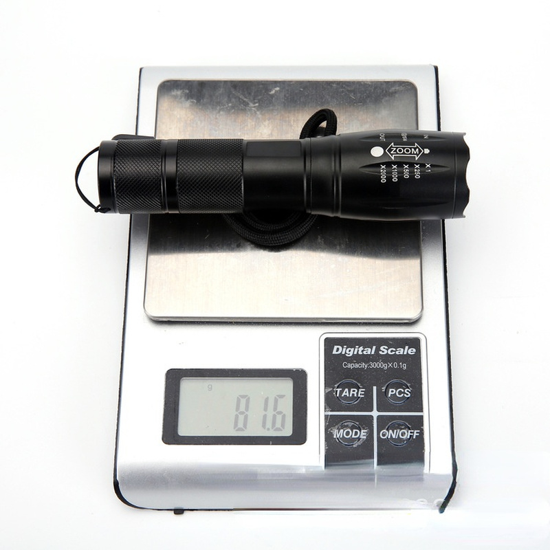 R5-T6 Charging Power Torch Aluminum Alloy Zoom Telescopic Strong Light Flashlight(The logistics price Pls Contact us)