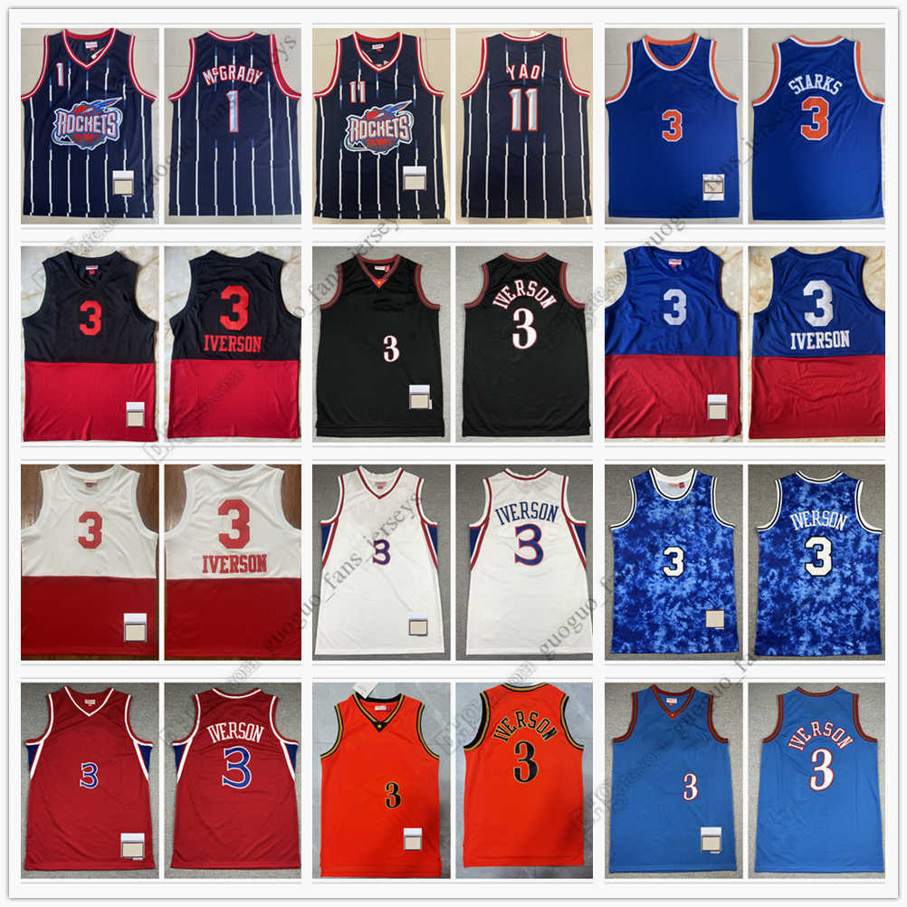 Retro Mitchell and Ness Basketball Jerseys 1 Tracy Francis McGrady 3 Steve 11 Yao Starks Ming John 7 Carmelo Iverson Anthony 3 Allen Jersey, As picture (with team logo)
Retro Mitchell and Ness Basketball Jerseys 1 Tracy Francis McGrady 3 Steve 11 Yao Starks Ming John 7 Carmelo Iverson Anthony 3 Allen Jersey, As picture (with team logo)