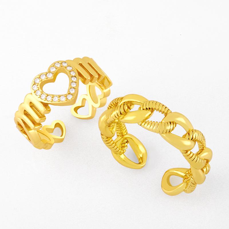 Cluster Rings CZ Pave Zirconia Heart Mom Open Cuff For Women Stacking Gold Curb Link Chain Finger Ring Wholesale Jewelry Rigk62Cluster
Cluster Rings CZ Pave Zirconia Heart Mom Open Cuff For Women Stacking Gold Curb Link Chain Finger Ring Wholesale Jewelry Rigk62Cluster