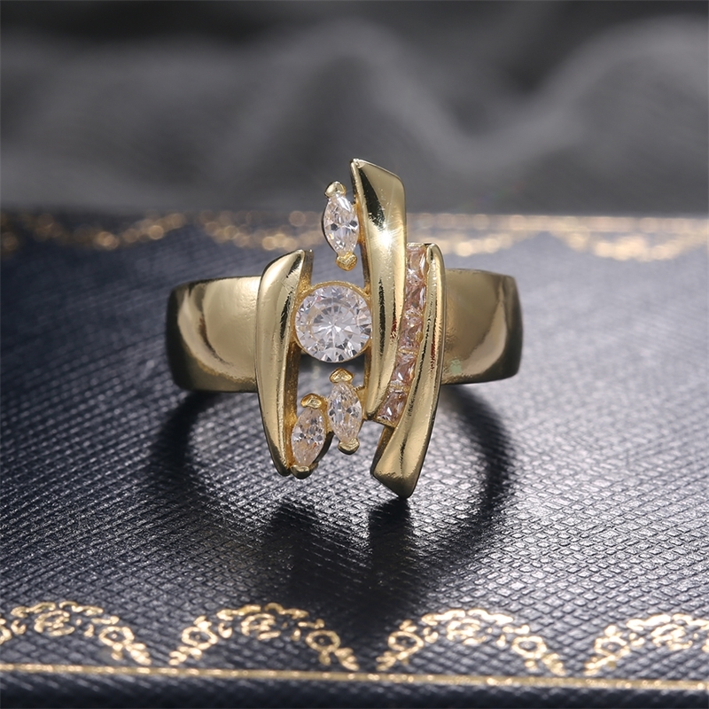 Luxury Gold Color Geometric Shape Women Hiphop Party Stylish Female Finger Rings Dazzling CZ Lady's Fashion Gothic Jewelry
Luxury Gold Color Geometric Shape Women Hiphop Party Stylish Female Finger Rings Dazzling CZ Lady's Fashion Gothic Jewelry