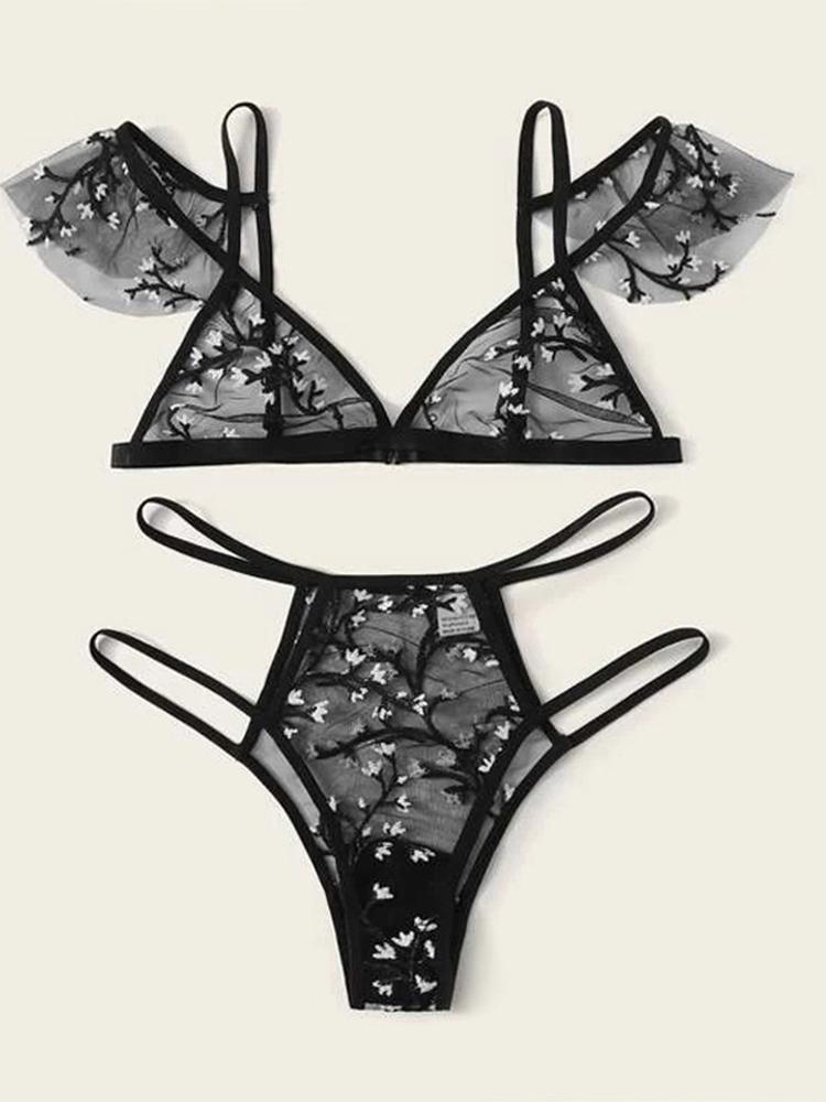 Bras Sets Sexy Underwear Women Set Floral Embroidery Sheer Mesh Lingerie No Bra Backless Bralette Sexi Intimates Lace SetBras, Black
Bras Sets Sexy Underwear Women Set Floral Embroidery Sheer Mesh Lingerie No Bra Backless Bralette Sexi Intimates Lace SetBras, Black