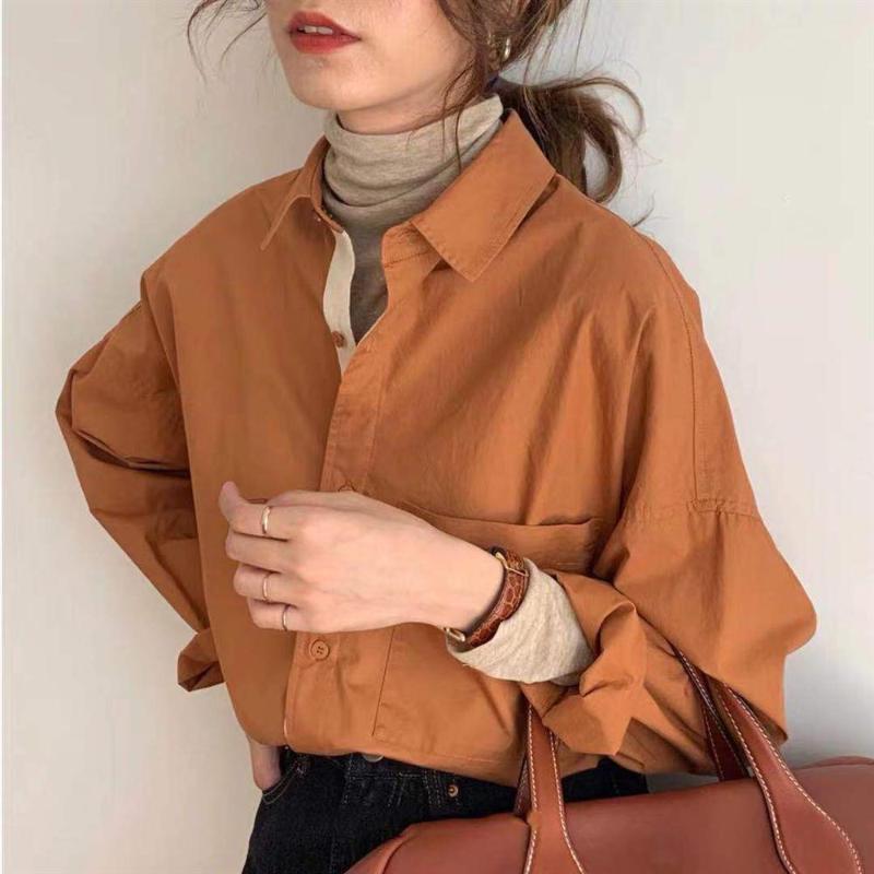 Women's Blouses & Shirts 2022 Spring Autumn Women Solid Color Long Sleeve Patchwork Ladies Casual Slim-Fit Social Turn Down Collar M34, White
Women's Blouses & Shirts 2022 Spring Autumn Women Solid Color Long Sleeve Patchwork Ladies Casual Slim-Fit Social Turn Down Collar M34, White