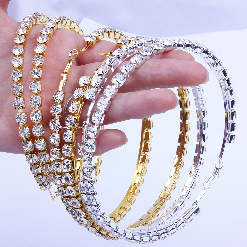 Hoop earrings for lady Women Party Wedding Lovers gift engagement Jewelry for Bride