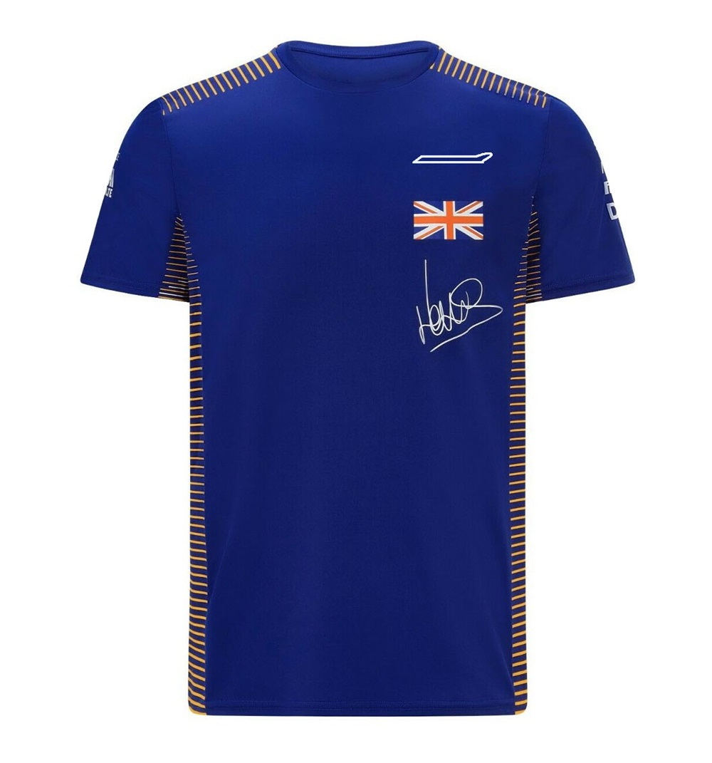 2025 Formula One racing suit team new men's short-sleeved round neck T-shirt car fan work clothes custom free shipping