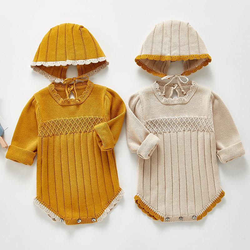 Jumpsuits 0-3Yrs Baby Girl Knit Rompers Spring Autumn Long Sleeve Fashion Infant Clothes Pure Color And HatJumpsuits, 211h36 orange
Jumpsuits 0-3Yrs Baby Girl Knit Rompers Spring Autumn Long Sleeve Fashion Infant Clothes Pure Color And HatJumpsuits, 211h36 orange