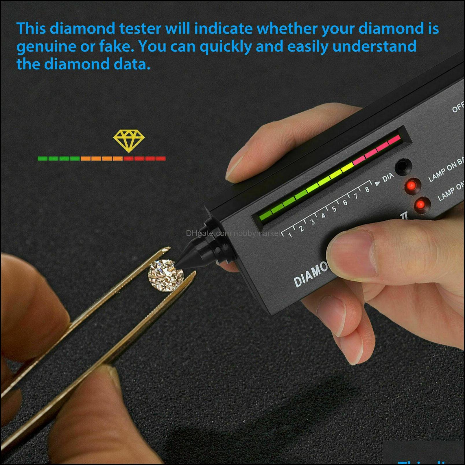 Testers Measurements Jewelry Tools Equipment Portable High Accuracy Professional Diamond Tester Gemstone Selector Ll Jeweler Tool