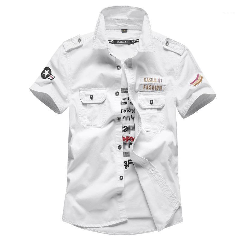 Summer Men's Short-sleeved Flight Suit Shirt Large Military Uniform Clothes Casual Shirts, Black
Summer Men's Short-sleeved Flight Suit Shirt Large Military Uniform Clothes Casual Shirts, Black