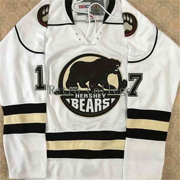 C26 Nik1 Hershey Bears 17# Chris Bourque Embroider Stitching Hockey jersey stitched Customized Any Name, White
C26 Nik1 Hershey Bears 17# Chris Bourque Embroider Stitching Hockey jersey stitched Customized Any Name, White