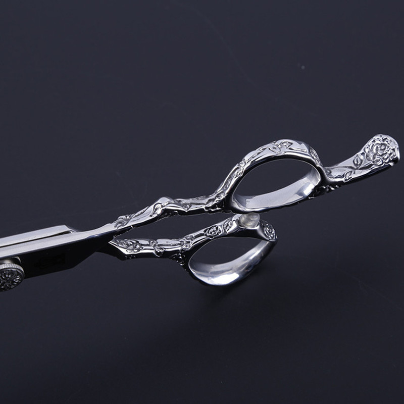 Professional 6 & 7 inch Japan 440c Plum handle cut hair scissors make up shears cutting barber tools hairdressing 220317