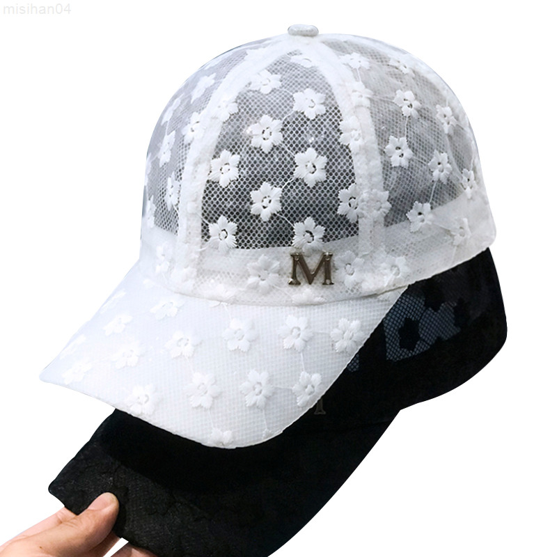 Brand Summer Lace Hat Cotton Baseball Cap For Women Breathable Mesh Girls Snapback Hip Hop Fashion Female Caps Adjustable Y220716, Black 2
Brand Summer Lace Hat Cotton Baseball Cap For Women Breathable Mesh Girls Snapback Hip Hop Fashion Female Caps Adjustable Y220716, Black 2
