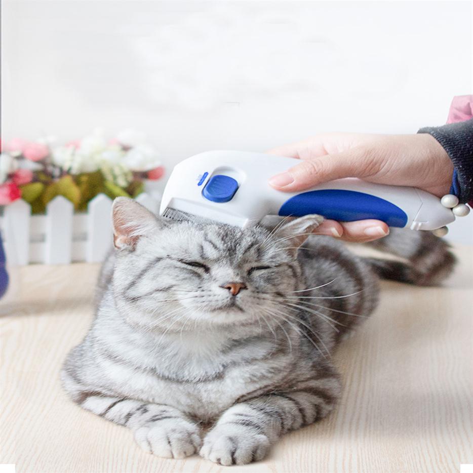 Pet Electric Flea Comb Cat Dog Comb Fleas Tick Grooming Removal Tools Cats Automatic Kill Lice Electric Head Brush Pets Products275747453