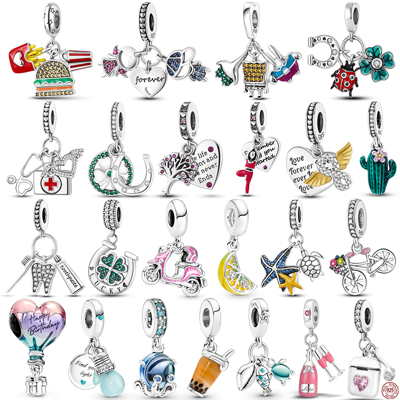 925 Sterling Silver Dangle Charm Ladybug Pendants Light Bulb Beads Bead Fit Pandora Charms Bracelet DIY Jewelry Accessories
925 Sterling Silver Dangle Charm Ladybug Pendants Light Bulb Beads Bead Fit Pandora Charms Bracelet DIY Jewelry Accessories