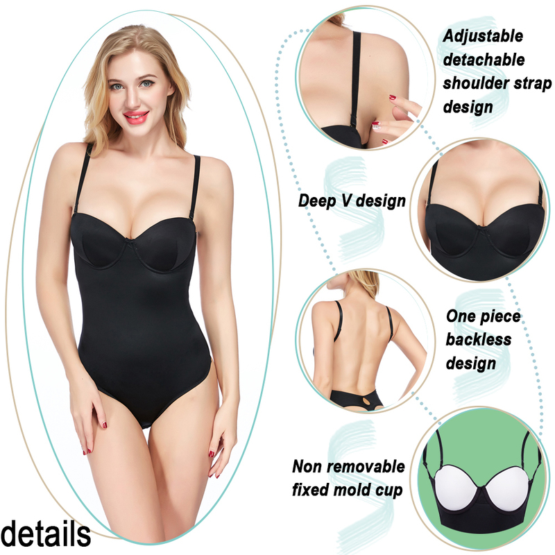 Velssut Women Tummy Control Bodysuit Waist Trainer Shapewear Cincher Body Shaper Faja Seamless Belly Control Slip Underwear 220506
