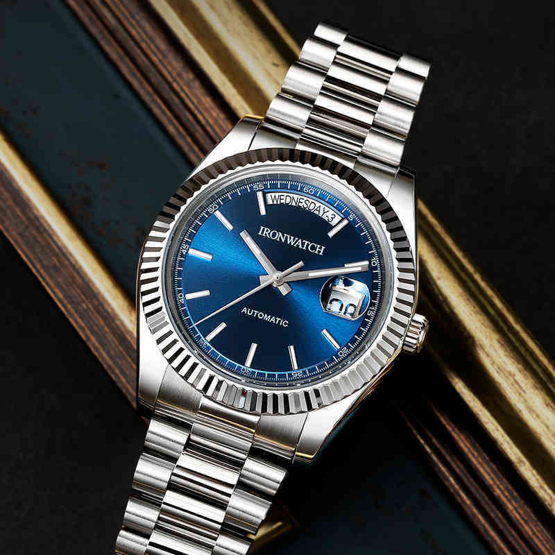 uxury watch Date Gmt Ironwatch Luxury Men's Watches Day-date Rvs Waterproof Mechanical Fashion Sports Automatic, Silvery white
uxury watch Date Gmt Ironwatch Luxury Men's Watches Day-date Rvs Waterproof Mechanical Fashion Sports Automatic, Silvery white