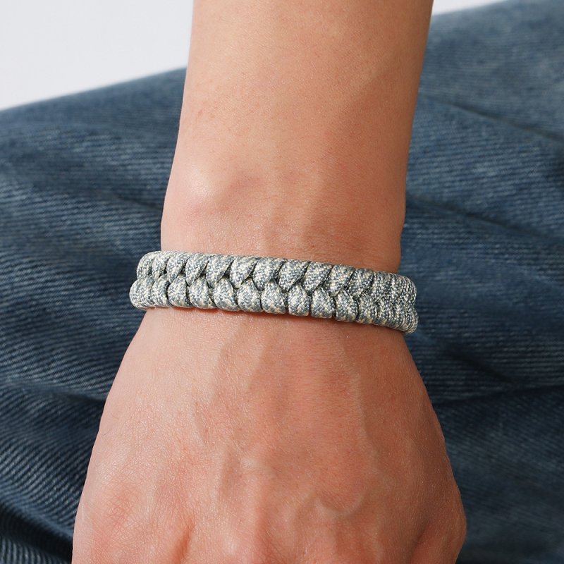 Handmade Paracord Braid Bracelet Outdoor Sports Jewelry for Men Gift