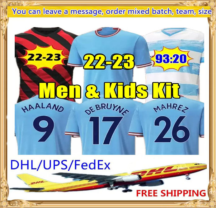 22 23 HAALAND SOCCER JERSEYS GREALISH STERLING MANS CITIES MAHREZ fans player version DE BRUYNE FODEN 2022 2023 football tops shirt kids kit set uniform Boys youth, Grey
22 23 HAALAND SOCCER JERSEYS GREALISH STERLING MANS CITIES MAHREZ fans player version DE BRUYNE FODEN 2022 2023 football tops shirt kids kit set uniform Boys youth, Grey