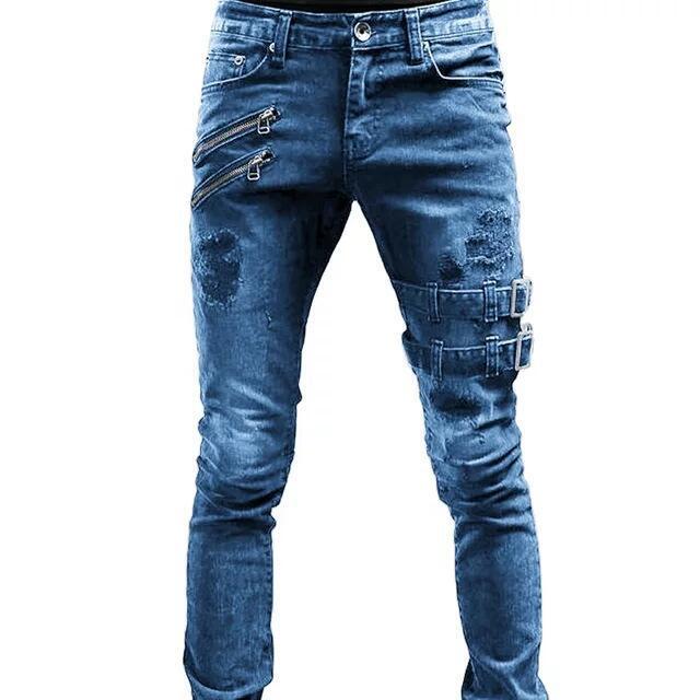 Pants Mens White Belt Pantalon Jeans Casual Slim Fit Trousers Fashion Designer Homme Denim Pants Hip Hop Jean Pant, Blue
Pants Mens White Belt Pantalon Jeans Casual Slim Fit Trousers Fashion Designer Homme Denim Pants Hip Hop Jean Pant, Blue