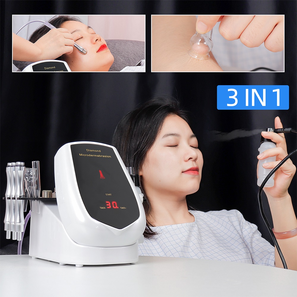 Portable Hydra Crystal Microdermabrasion Machine for Professional Skin Peeling, Diamond Peeling Technology for Salon and Spa Use, Effective Skin Care