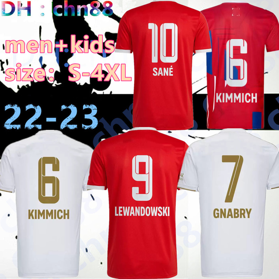 size S-4XL LEWANDOWSKI soccer jerseys 22 23 SANE GORETZKA COMAN MULLER DAVIES BAYERN KIMMICH football shirts Men Kids kit 2022 2023 uniforms 10th champion, 22-23 away kids
size S-4XL LEWANDOWSKI soccer jerseys 22 23 SANE GORETZKA COMAN MULLER DAVIES BAYERN KIMMICH football shirts Men Kids kit 2022 2023 uniforms 10th champion, 22-23 away kids
