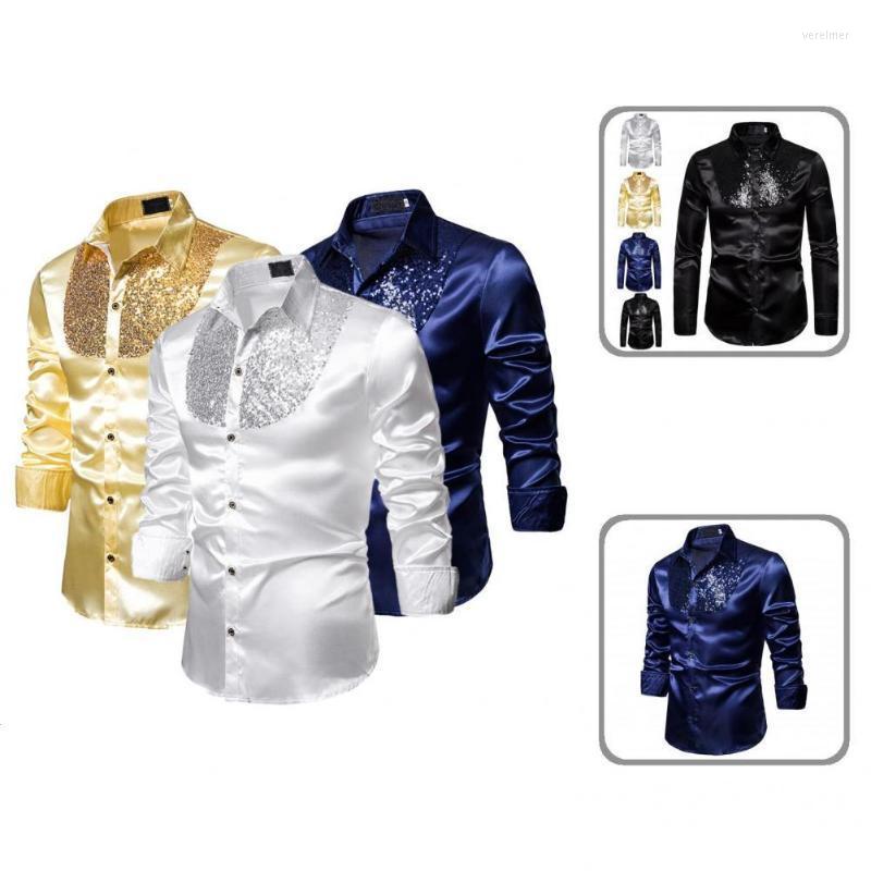 Men's Dress Shirts Shirt Buttons Men Stage Show Solid Color Great Fit ShirtMen's Vere22, Black
Men's Dress Shirts Shirt Buttons Men Stage Show Solid Color Great Fit ShirtMen's Vere22, Black