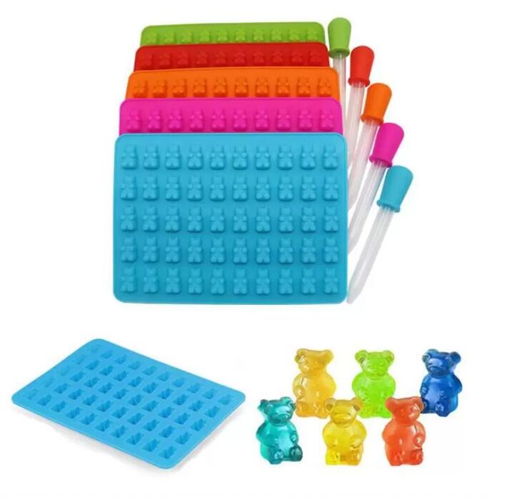 Bear Moulds Molds BPA Free Food Grade Silicone Gelatin Gummy Kitchen Bear Mold Candy Jelly Chocolate Cookie with Droppers 50 Holes FY5242 F0523B2
Bear Moulds Molds BPA Free Food Grade Silicone Gelatin Gummy Kitchen Bear Mold Candy Jelly Chocolate Cookie with Droppers 50 Holes FY5242 F0523B2