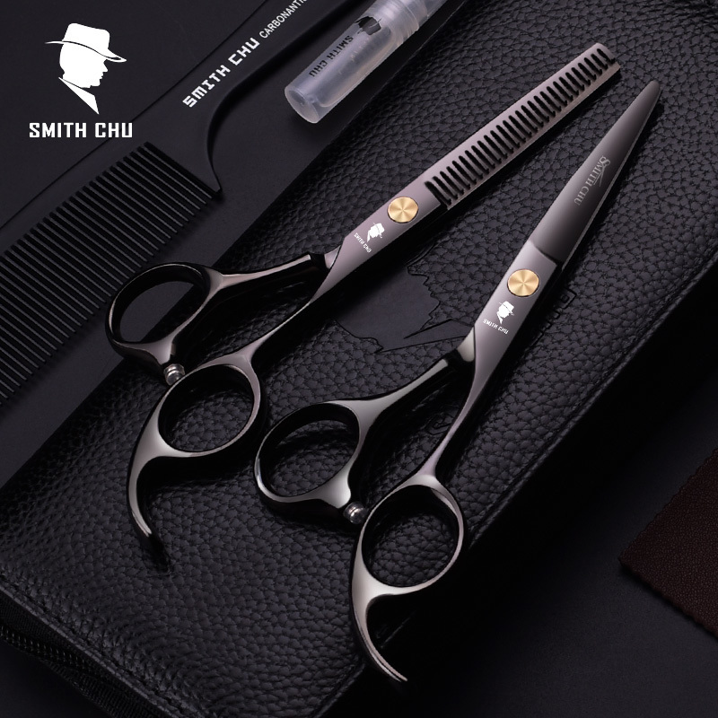Smith Chu Hair Scissors Professional Hairdressing High Quality Cutting Thinning Scissor Shears Hairdresser Barber Razor 220317