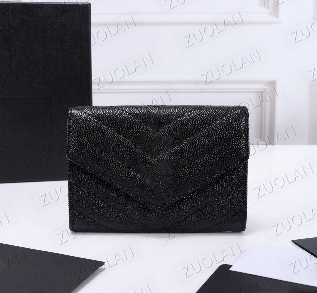 414404 top quality zipper Designer Coin Purse short wallets mens for Women leather Business credit card holder Full Leather Luxurys bag Gold and Silver Buckle 13.5cm, Black gold buckle
414404 top quality zipper Designer Coin Purse short wallets mens for Women leather Business credit card holder Full Leather Luxurys bag Gold and Silver Buckle 13.5cm, Black gold buckle