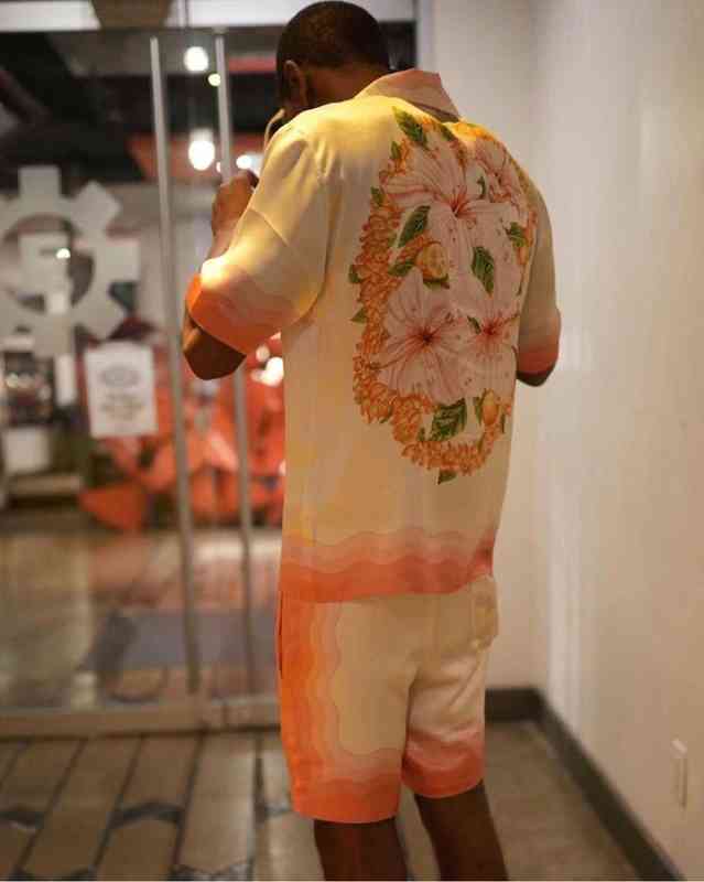 New Casablanca kapalia Hawaiian Satin Flower gradient pink color short sleeve shirt designer shorts summer sets
New Casablanca kapalia Hawaiian Satin Flower gradient pink color short sleeve shirt designer shorts summer sets