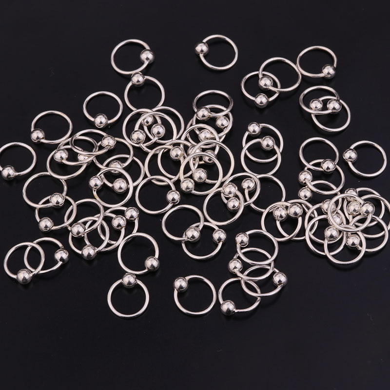 925 Sterling Silver Nose Ring Stud Pin Fake Ear Earrings Body Lip Piercing Jewelry Jewellery Anti Allergen Ball Huggie Hoop Rings Threader Pull throug