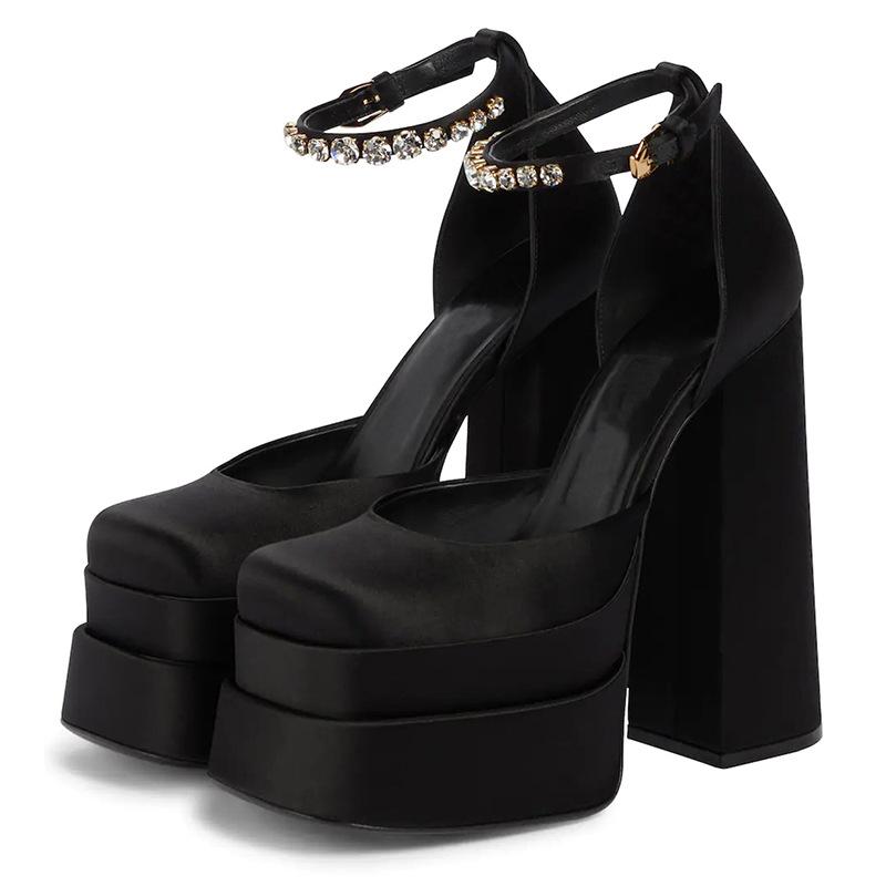 Dress Shoes Size 43 Women Pumps Satin Boots Sandals Brand Sexy Chunky High Heels Platform Party Wedding Buckle Rhinestone, Green leather
Dress Shoes Size 43 Women Pumps Satin Boots Sandals Brand Sexy Chunky High Heels Platform Party Wedding Buckle Rhinestone, Green leather