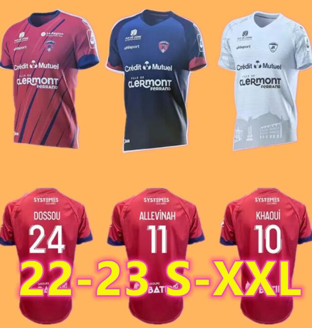 22 23 MAILLOTS Clermont Foot 63 soccer jerseys 2022 2023 bayo Dossou Allevinah Berthomier Magnin Iglesias TELL home away third jersey football shirts
22 23 MAILLOTS Clermont Foot 63 soccer jerseys 2022 2023 bayo Dossou Allevinah Berthomier Magnin Iglesias TELL home away third jersey football shirts