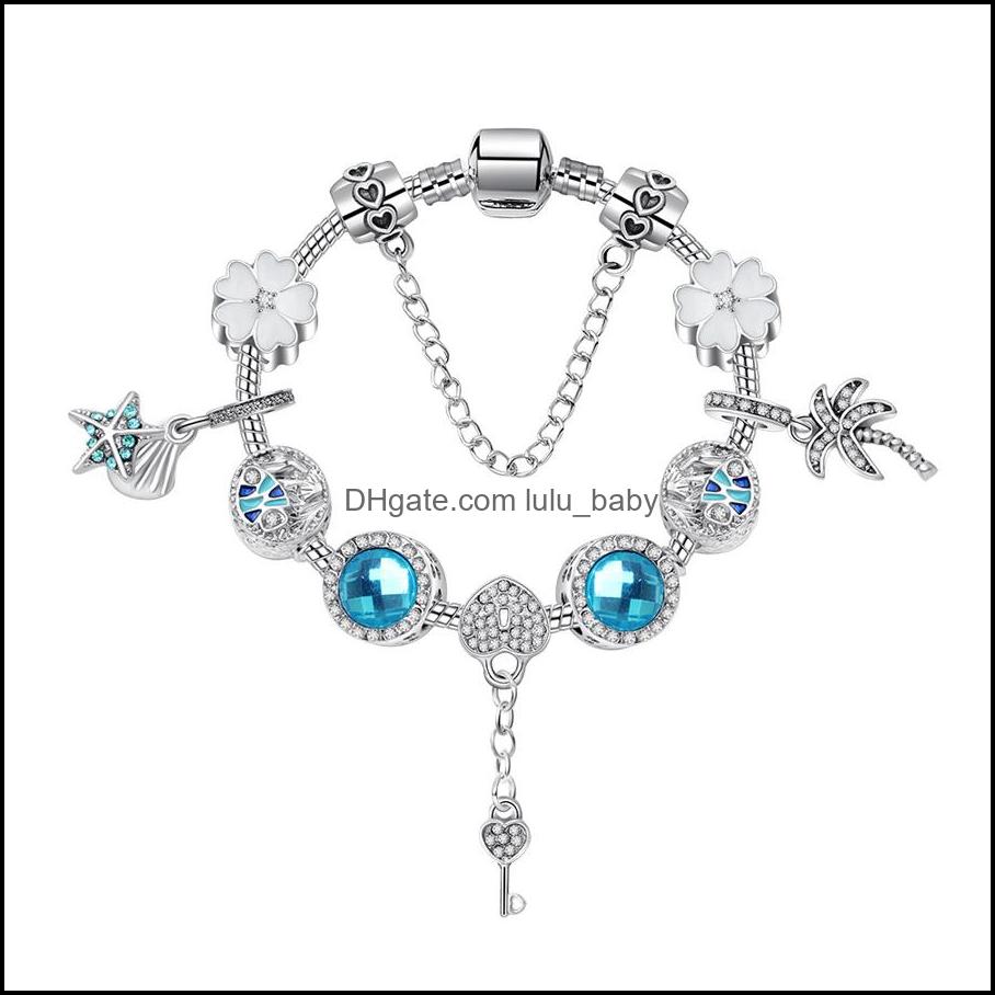 Charm Bracelets Beaded Bangles Key Glass Beads Brand Bracelet For Women Luxury Jewelry Blue Ocean Heart Bra Baby Dhekg
Charm Bracelets Beaded Bangles Key Glass Beads Brand Bracelet For Women Luxury Jewelry Blue Ocean Heart Bra Baby Dhekg