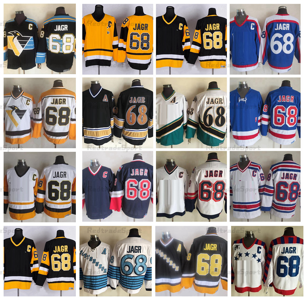 Mens 68 Jaromir Jagr Hockey Jerseys 1992 Vintage Black White Blue Stitched C Patch, Florida68
Mens 68 Jaromir Jagr Hockey Jerseys 1992 Vintage Black White Blue Stitched C Patch, Florida68