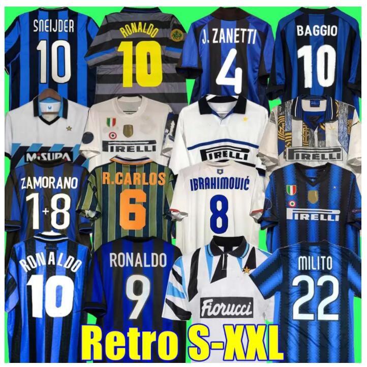 2009 MILITO SNEIJDER ZANETTI Milan Retro Soccer jersey Eto'o Football 97 98 99 01 02 03 Djorkaeff Baggio ADRIANO 10 11 07 08 09 BATISTUTA Zamorano InTErS, 08/09 home
2009 MILITO SNEIJDER ZANETTI Milan Retro Soccer jersey Eto'o Football 97 98 99 01 02 03 Djorkaeff Baggio ADRIANO 10 11 07 08 09 BATISTUTA Zamorano InTErS, 08/09 home
