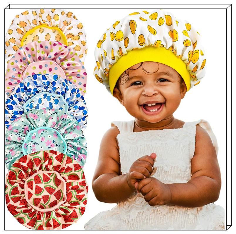 Berets Children's Sleeping Cap Satin Cloth Elastic Line Imitation Silk Small Round Baby Haircare Kids Hair HatBerets, Style-6
Berets Children's Sleeping Cap Satin Cloth Elastic Line Imitation Silk Small Round Baby Haircare Kids Hair HatBerets, Style-6